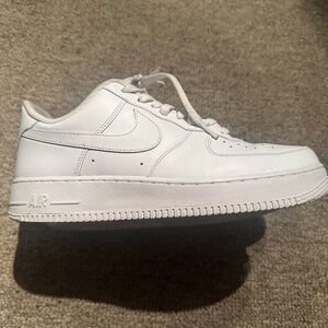 All White Air Force One. Uptown. Good  condition